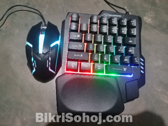 Gaming keyboard and mouse
